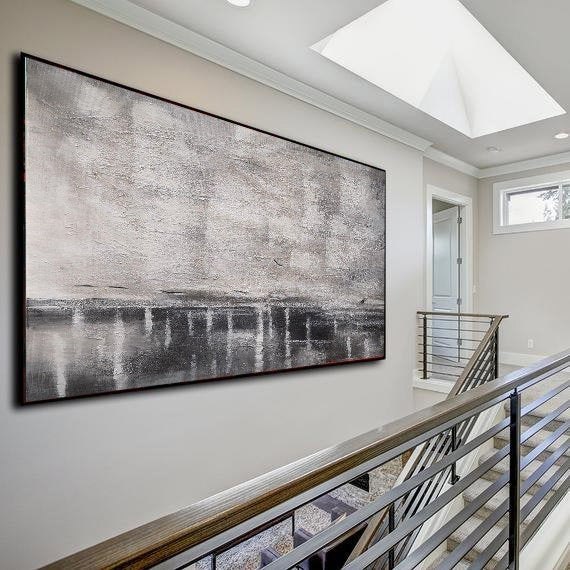 Canvas Handmade Painting Office Grey Abstract Canvas Artwork U8I8A Canvas Handmade Painting Office Grey Abstract Canvas Artwork U8I8A